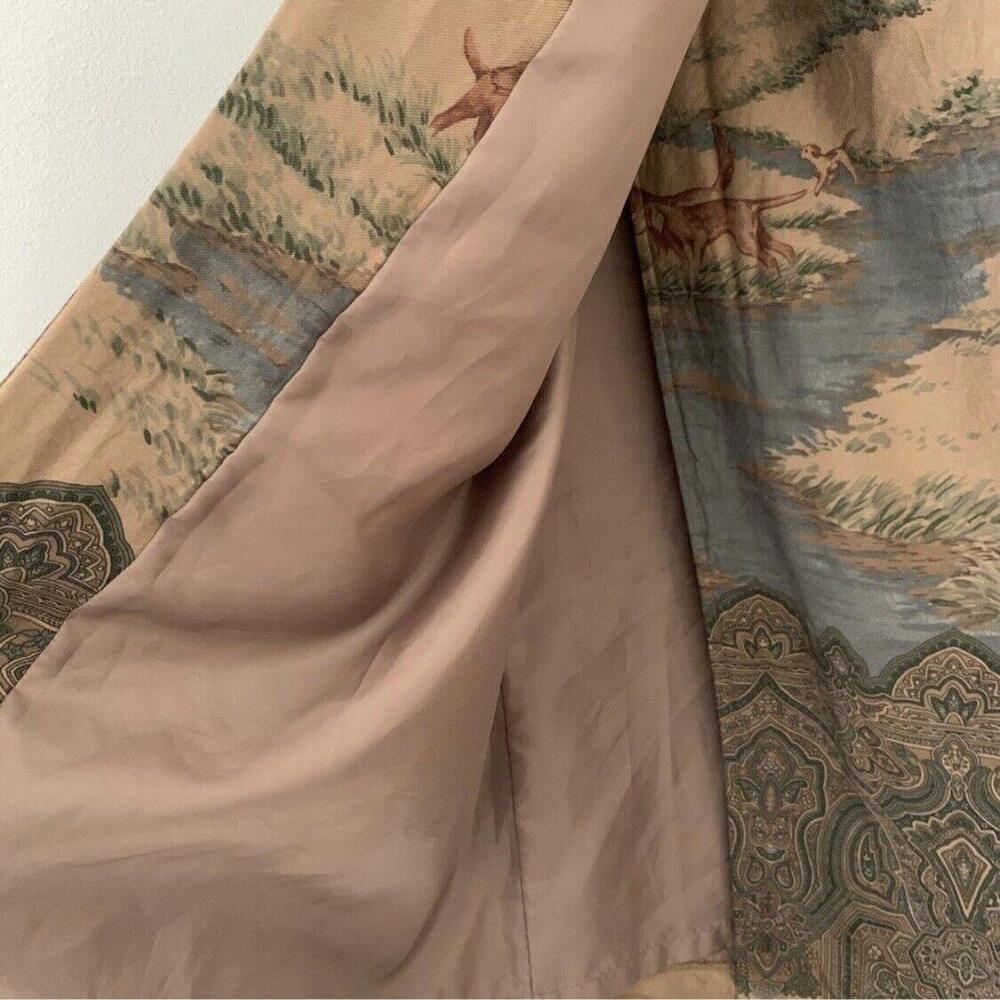 Vintage Womens Polo Ralph Lauren Skirt Western Dog Country Style - Size 12 - Picture 12 of 16